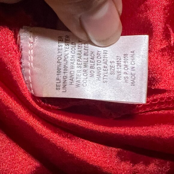 Jun & Ivy Women Small Red Knee Length Floral Lace Crochet‎ Sleeveless Dress - Picture 9 of 9